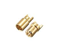 sourcing map- Connecteur de balle de 6mm, fiches banane plaquées or mâle et femelle, 6 paires