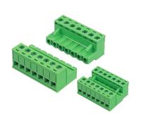 sourcing map Connecteur de bornier à vis mâle femelle 7 broches 5 mm 0,5 cm