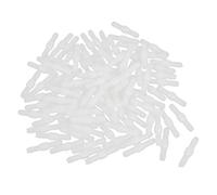 sourcing map Connecteur De Tuyau Blanc 100pcs pour Voiture 4mm Plastique