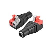 sourcing map- Connecteur femelle DC 5,5 x 2,1 mm, adaptateur d'alimentation, type poussoir, 2 pièces