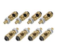 sourcing map Connecteurs d'Arrêt de Liaison Reliant le Bras de Servo, la Tige de Poussée avec Écrou et Vis pour Avion RC, D4x2.5mm, 8 Pièces