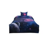 sourcing map- Consolateur Galaxies Déposée Duvet Réversible drap, Fuchsia 173x224cm