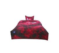 sourcing map- Consolateur Galaxies Déposée Duvet Réversible drap, Rouge 173x224cm