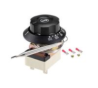 SOURCING MAP Contrôle Température Interrupteur Thermostat Capillaire 1NO 1NC 250V 16A 30-110℃ 2m avec 2 Vis 3 Bornes à Sertir