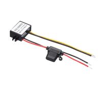 sourcing map Convertisseur de puissance DC 15-40 V vers DC 12 V, sortie 5 A 60 W, réducteur de tension, régulateur de batterie, adaptateur de batterie, transformateur étanche avec fusible pour voiture