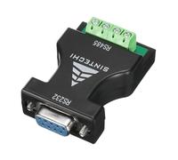 sourcing map Convertisseur RS232 vers RS485 Adaptateur Communication Série 4P Terminal Block pour Communication Industrielle de Données