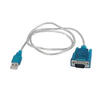 sourcing map Convertisseur USB Vers RS323 2.5FT USB 2.0 vers série RS323 DB9 9Pin câble adaptateur PDA cordon GPS convertisseur bleu