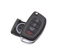 sourcing map Coque de clé pour Hyundai Santa Fe ix35 i30 Plip Télécommande 4 Boutons avec Lame Boîte Rechange