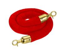 sourcing map Corde de poteau en velours de 1 m, corde de barrière en velours avec crochets à pression pour poteaux, supports, séparateur de file d'attente, contrôle de foule, rouge doré