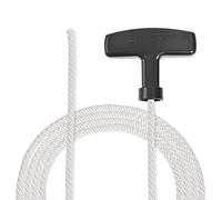 sourcing map Corde Démarrage à Recul avec Poignée 5mm Diamètre 1.3 Mètre 4ft Polyester Tirer Cordon pour 173F 188F 190F Tondeuse à Gazon Moteur Coupe Pièce