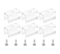 sourcing map Corde Luminaire Montage Agrafes, Mur Canal Montage Support Accessoires pour 8mm LED Néon Bande, Translucide, Paquet de 50