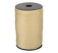 sourcing map Corde tressée en polypropylène de 4 mm - 100 m - Corde utilitaire creuse pour corde à linge, camping, randonnée, extérieur, kaki