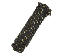 sourcing map Corde utilitaire tressée solide en polypropylène - 12 mm x 15 m - Pour bateau, camping, mât de drapeau, corde à linge, extérieur, orange/noir
