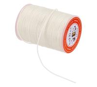 sourcing map Cordon ciré pour la fabrication de bijoux et la couture - Beige - 0,8 mm - 45,4 m