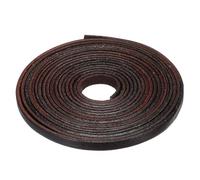 sourcing map Cordon en cuir plat de 3 m x 6 mm, bandes de laçage en cuir pour loisirs créatifs, café