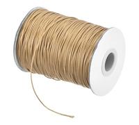 sourcing map Cordon en polyester ciré de 1,2 mm pour fabrication de bracelets, colliers, perles, bijoux et loisirs créatifs (kaki)