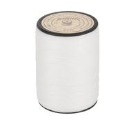 sourcing map Cordon en polyester ciré pour fabrication de bracelets, colliers et bijoux - Blanc - 0,55 mm - 110 m