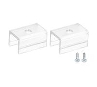 sourcing map Cordon lumiere Montage Clips, 20 Paquet Paroi Canal Montage Support Accessoires pour 11.5mm à 12.4mm LED Néon Bande