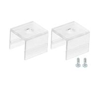 sourcing map Cordon lumiere Montage Clips, 20 Paquet Paroi Canal Montage Support Accessoires pour 18.5mm à 20.2mm LED Néon Bande, Translucent
