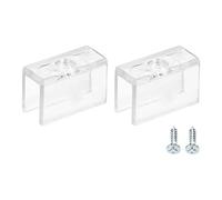 sourcing map Cordon lumiere Montage Clips, 20 Paquet Paroi Canal Montage Support Accessoires pour 5.9mm à 6.4mm LED Néon Bande, Translucent