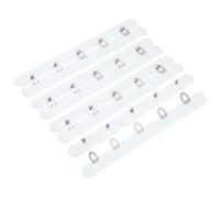 sourcing map Corset Busk - 22,9 cm - 4 paires de baleines de soutien en acier à ressort - Boutons à coudre en métal blanc avec 5 crochets et œillets argentés pour vêtements de femme, corset de robe de