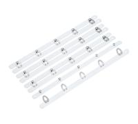 sourcing map Corset Busk Lot de 4 paires de boutons à coudre en métal blanc avec 5 crochets et œillets de fermeture argentés pour vêtements pour femme, corset de fête de mariage, largeur 1,3 cm