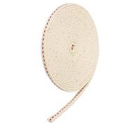 sourcing map Coton Huile Lampe Mèche 6mm Plat Large 3 Mètre/10Ft Long avec Rouge Point pour Huile Lanterne Éclairage