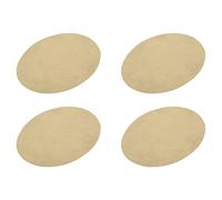 sourcing map Coudé Genou Thermocollant Tissu Écussons Réparation Patchs Ovale Apricot pour Vêtements Réparation Artisanat Réparation Kit Sac-à-Dos Chaussures Décoration Lot de 4
