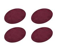 sourcing map Coudé Genou Thermocollant Tissu Écussons Réparation Patchs Ovale Purplish Red pour Vêtements Réparation Artisanat Réparation Kit Sac-à-Dos Chaussures Décoration Lot de 4