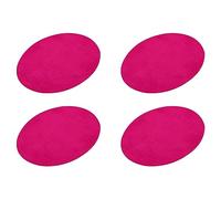 sourcing map Coudé Genou Thermocollant Tissu Écussons Réparation Patchs Ovale Rose pour Vêtements Réparation Artisanat Réparation Kit Sac-à-Dos Chaussures Décoration Lot de 4