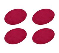 sourcing map Coudé Genou Thermocollant Tissu Écussons Réparation Patchs Ovale Rouge pour Vêtements Réparation Artisanat Réparation Kit Sac-à-Dos Chaussures Décoration Lot de 4