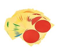 sourcing map Couleur Autocollant Rond Étiquette 100mm pour Bureau Marqueur Couleur Paquet de 100