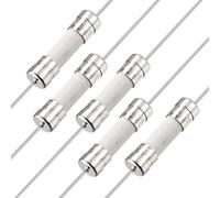 sourcing map Coup Lent Fusible Temporisation Fil Conducteur Fusibles Céramique 5mm x 20mm 250V T0.5A 5Pcs