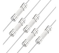 sourcing map Coup Lent Fusible Temporisation Fil Conducteur Fusibles Céramique 5mm x 20mm 250V T2A 5Pcs