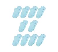 sourcing map Coupe-Bas femmes Socquette semelle texturée 10 paires 9-11 Bleu clair Jeunesse chaussure size 5.5-8/Âge 11-15 ans