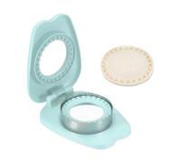 sourcing map Coupe-sandwich rond sans croûte, forme de pomme non croûtable, pour pain, biscuits et scellage pour petit déjeuner, déjeuner, thé de l'après-midi (bleu clair)