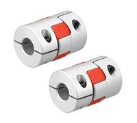sourcing map Coupleur Arbre 10mm à 10mm Alésage L35 x D25 Flexible Accouplement Joint pour Servo Moteur Pas à Pas 2Pcs