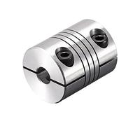 sourcing map Coupleur Arbre Moteur 7mm à 8mm Hélicoïdale Poutre Accouplement Couplage 25mm Diamètre 30mm Longueur