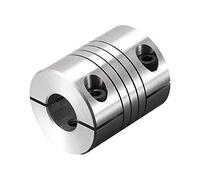 sourcing map Coupleur Arbre Moteur 8mm à 11mm Hélicoïdale Poutre Accouplement Couplage 25mm Diamètre 30mm Longueur