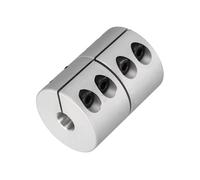 sourcing map Coupleur d'arbre de 9 à 14 mm de longueur de 45 mm de diamètre - Coupleur d'arbre de serrage en alliage d'aluminium - Coupleur de moteur pas à pas pour imprimante 3D CNC machine à coudre