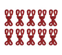 sourcing map Couture crochet et Œil, 12pcs - Polyester Couvert Couture crochet et Yeux Fermeture pour Vêtements, Soutien-gorge, Jupe, Couture DIY (Vin Rouge, 23mm Longueur)