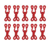 sourcing map Couture crochet et Œil, 12pcs - Polyester Couvert Couture crochet et Yeux Fermeture pour Vêtements, Soutien-gorge, Jupe, Couture DIY (Rouge, 23mm Longueur)