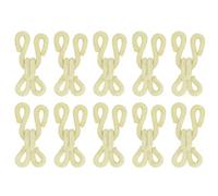 sourcing map Couture crochet et Œil, 12pcs - Polyester Couvert Couture crochet et Yeux Fermeture pour Vêtements, Soutien-gorge, Jupe, Couture DIY (Beige, 23mm Longueur)