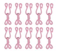 sourcing map Couture crochet et Œil, 12pcs - Polyester Couvert Couture crochet et Yeux Fermeture pour Vêtements, Soutien-gorge, Jupe, Couture DIY Artisanat (Rose, 37mm Longueur)
