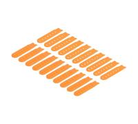sourcing map Couvercle de sangle snapback, trous en plastique réglables boucle à pression pour réparation de casquette, Orange, 80x20mm