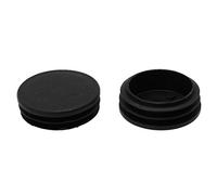 sourcing map Couvercle extrémité côtelés tube rond plast 2pc protecteur meuble plancher 48mm