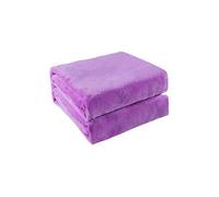 sourcing map- Couverture légère à carreaux en polaire de flanelle pour canapé, Violet clair 78*90