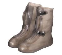 sourcing map Couvre-chaussures imperméable antidérapant avec double boucle pour homme et femme, marron, XXL (US8)