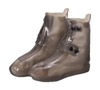 sourcing map Couvre-chaussures imperméables antidérapants avec double boucle pour homme et femme, marron, XXL (US8)