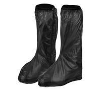sourcing map Couvre-chaussures imperméables en PVC antidérapant avec fermeture éclair pour homme et femme, Noir , XX-Large